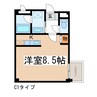 篠ノ井線/松本駅 徒歩10分 3階 築18年 1Rの間取り