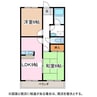 篠ノ井線/松本駅 バス:10分:停歩4分 1階 築30年 2LDKの間取り