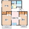タウニービュー 3DKの間取り