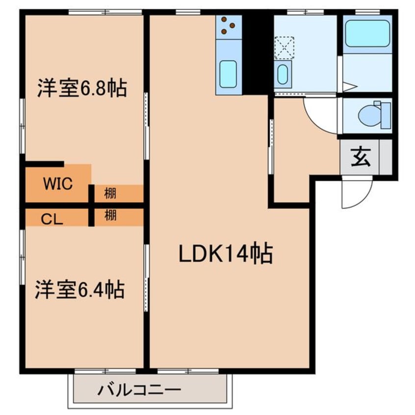 間取図 コーポ・トロモン