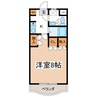 クロワール白板 1Kの間取り