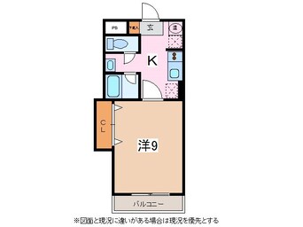 間取図 篠ノ井線/平田駅 徒歩28分 3階 築22年