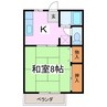 ＬＡＰＬＡＣＥ神戸Ｂ 1Kの間取り