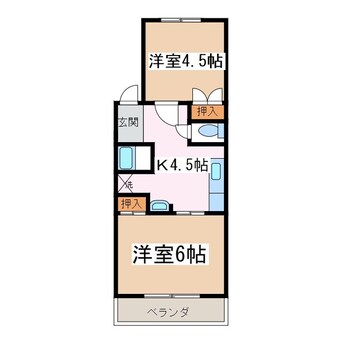 間取図 コーポ田中