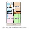 リンピアYUKI 2DKの間取り