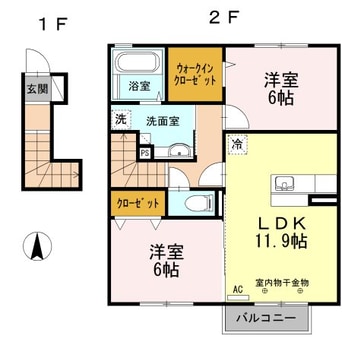 間取図 メゾンプレーヌ