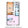 アルピコ交通上高地線/松本駅 徒歩31分 2階 築9年 1LDKの間取り