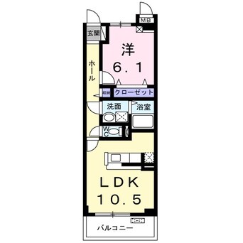 間取図 篠ノ井線/南松本駅 徒歩18分 3階 築11年