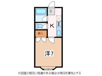 間取図 篠ノ井線/松本駅 バス20分信大横田循環線　総合体育館下車:停歩6分 2階 築36年