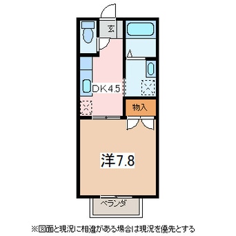 間取図 メゾニティ牧野Ｂ