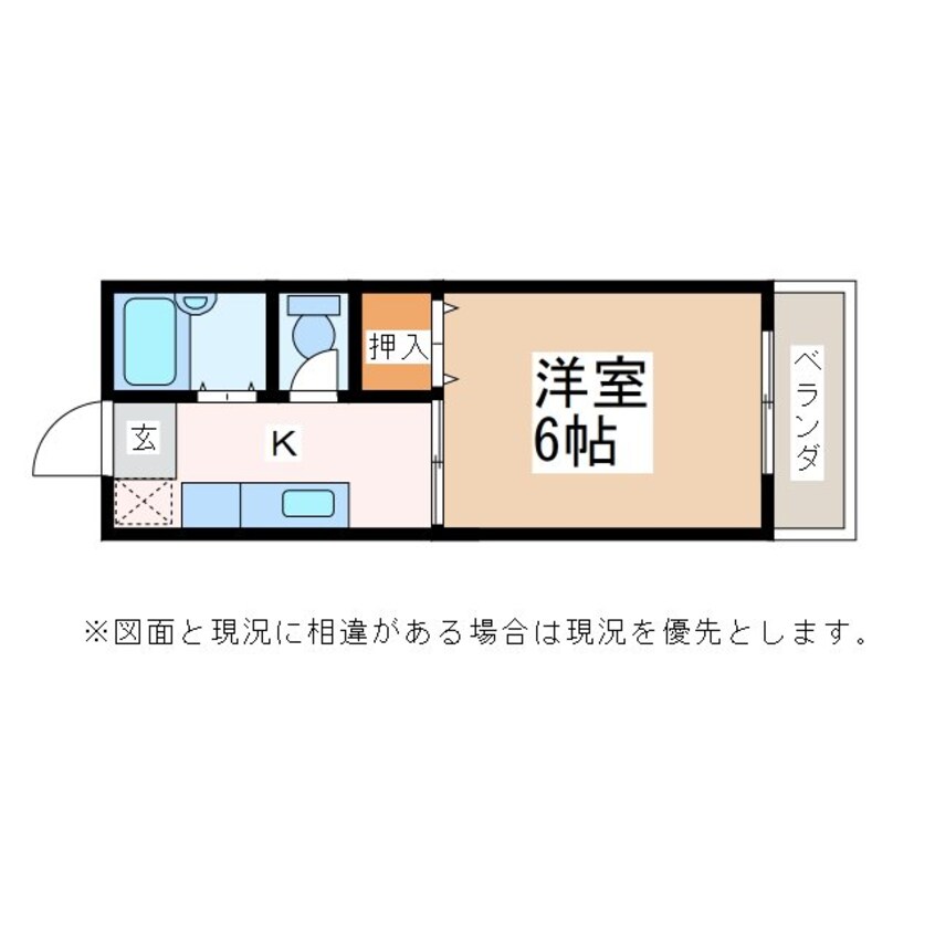 間取図 篠ノ井線/松本駅 徒歩14分 1階 築33年