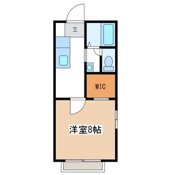 間取図 篠ノ井線/松本駅 バス10分高宮下車:停歩8分 1階 築20年