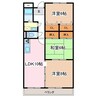 アルピコ交通上高地線/西松本駅 徒歩8分 1階 築22年 3LDKの間取り