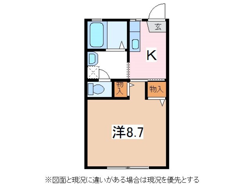 間取図 篠ノ井線/松本駅 バス10分両島口下車:停歩4分 2階 築24年