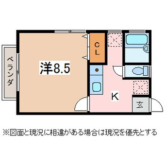 間取図 大糸線/島内駅 徒歩16分 2階 築24年