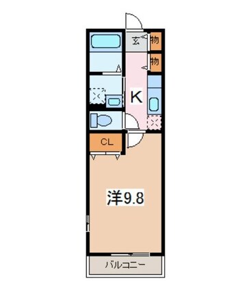 間取図 篠ノ井線/南松本駅 徒歩20分 1階 築13年