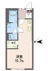エスペランザ柏 1Kの間取り