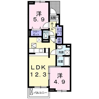 間取図 アルピコ交通上高地線/西松本駅 徒歩16分 1階 築12年