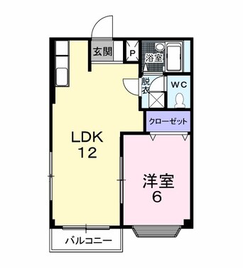 間取図 篠ノ井線/松本駅 バス19分水汲下車:停歩2分 1階 築30年