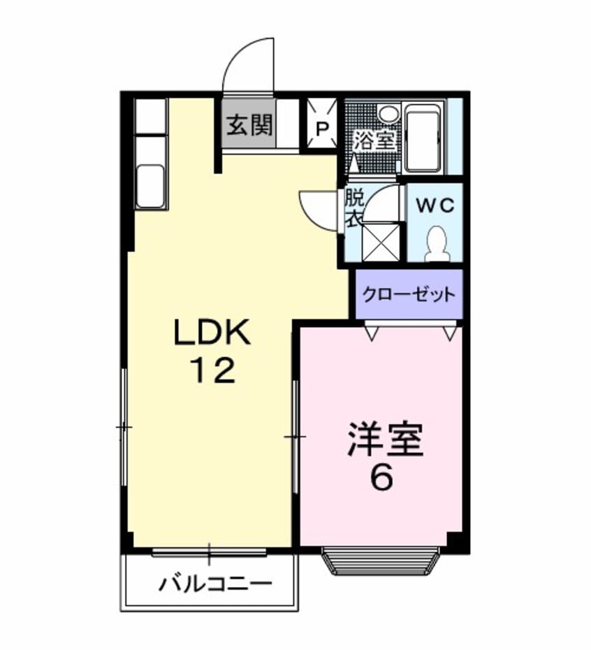 間取図 篠ノ井線/松本駅 バス19分水汲下車:停歩2分 1階 築30年