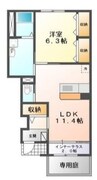 篠ノ井線/村井駅 徒歩11分 1階 築8年 1LDKの間取り