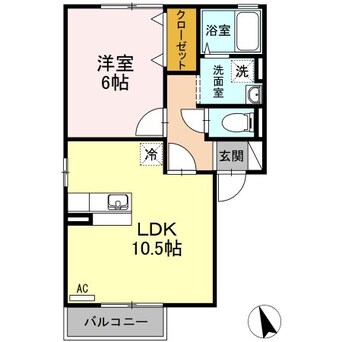 間取図 プロムナード・Ｕ Ｂ棟