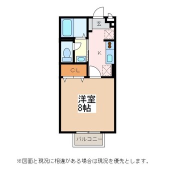 間取図 篠ノ井線/松本駅 徒歩15分 1階 築17年