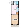 篠ノ井線/松本駅 徒歩28分 3階 築34年 1DKの間取り