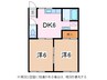 フォーブルF1 2DKの間取り