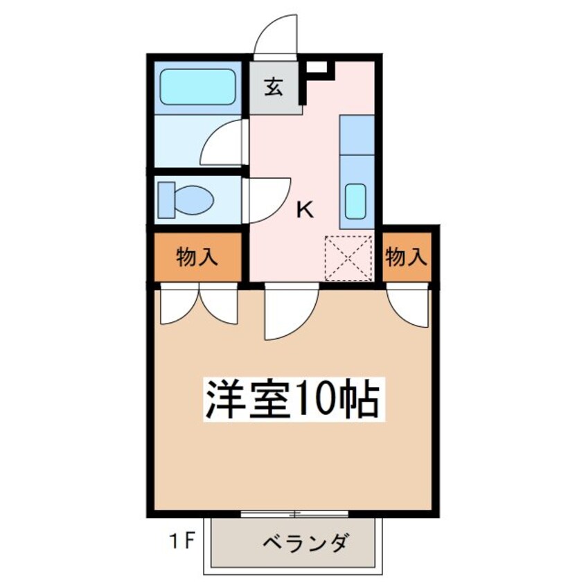 間取図 篠ノ井線/松本駅 徒歩30分 1階 築21年