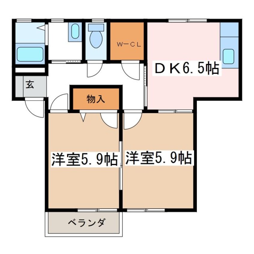 間取図 ディアス石芝