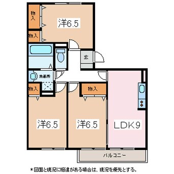 間取図 篠ノ井線/村井駅 徒歩15分 2階 築24年