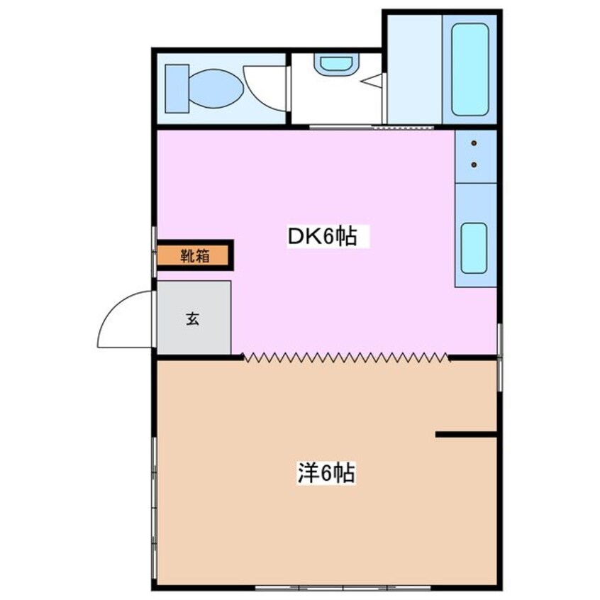 間取図 篠ノ井線/南松本駅 徒歩30分 1階 築30年