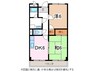 リンピアルネッサ 2DKの間取り