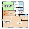 篠ノ井線/南松本駅 徒歩23分 2階 築36年 2LDKの間取り
