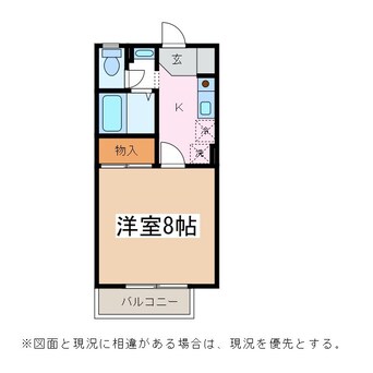 間取図 篠ノ井線/南松本駅 徒歩24分 1階 築33年