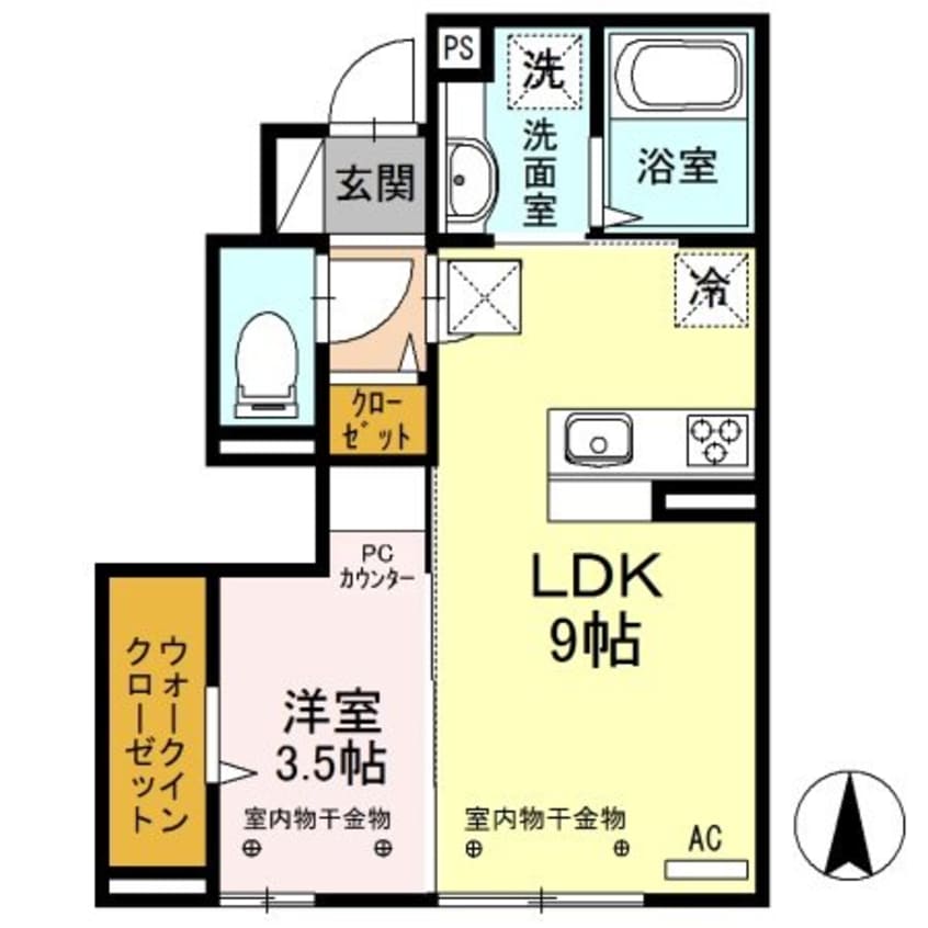 間取図 グラディコートＡ