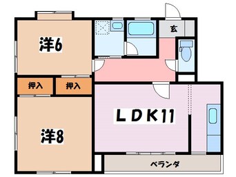 間取図 大糸線/島内駅 徒歩11分 1階 築32年