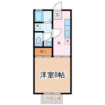 間取図 篠ノ井線/南松本駅 徒歩28分 1階 築32年