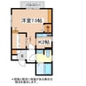 篠ノ井線/松本駅 バス:21分:停歩3分 2階 築21年 1Kの間取り