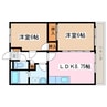 大糸線/北松本駅 徒歩35分 3階 築29年 2LDKの間取り