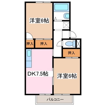 間取図 メゾンオータムＢ