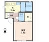 篠ノ井線/松本駅 バス:15分:停歩2分 1階 築22年 1Kの間取り