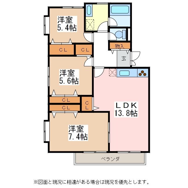 間取り図 篠ノ井線/松本駅 バス15分西筑摩下車:停歩5分 2階 築25年