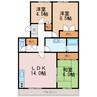 アルピコ交通上高地線/渚駅 徒歩15分 2階 築31年 3LDKの間取り