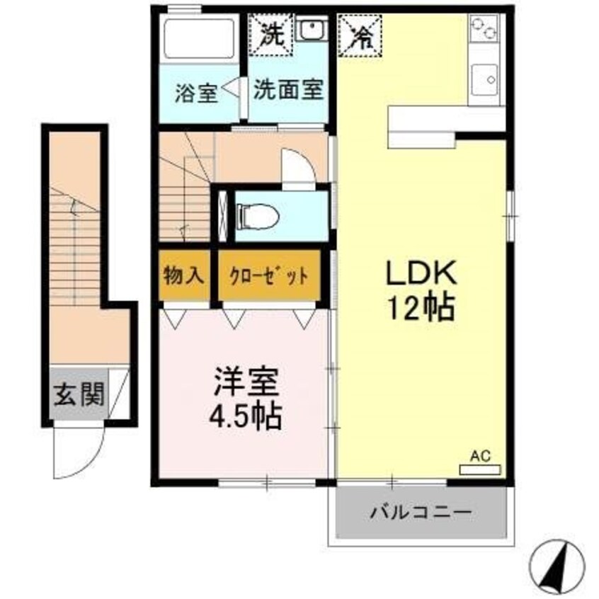 間取図 クレスト樹林Ｅ