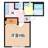 篠ノ井線/松本駅 徒歩15分 2階 築27年 1Kの間取り