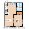 フレグランス・和島 1LDKの間取り
