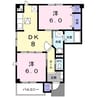 大糸線/北松本駅 徒歩47分 1階 築20年 2DKの間取り