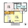 ジェニアル（GENIAL）Ｃ 1LDKの間取り